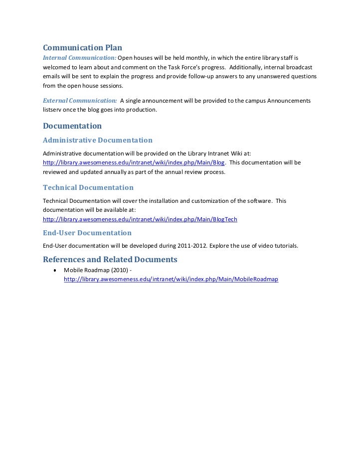 project requirements document