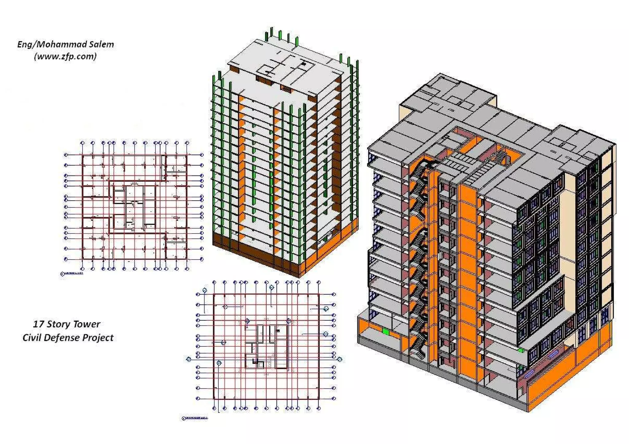 Sample of my Projects using Revit Structure