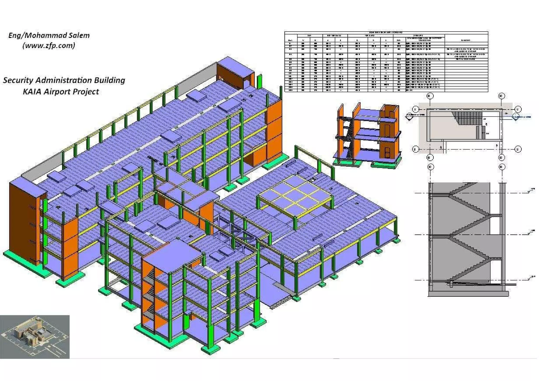 Sample of my Projects using Revit Structure