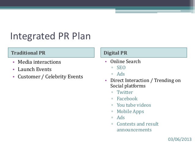 sample pr plan hiranandani project launch