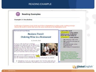 13 | CONFIDENTIAL
13
READING EXAMPLE
 