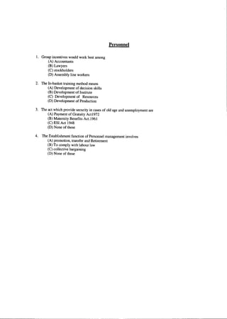 ongc sample quessionnaire for management trainee 2014