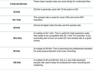 Sample rate | PPTX