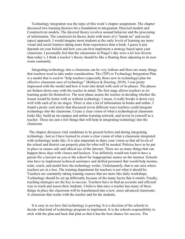 Sample reaction paper