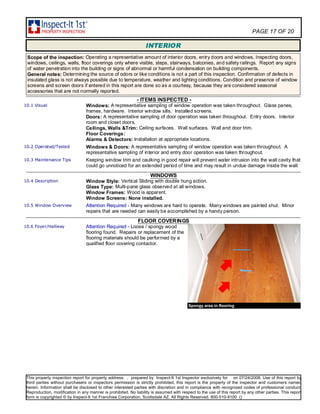 Flooring Inspection Report.pdf Sample Report | PDF
