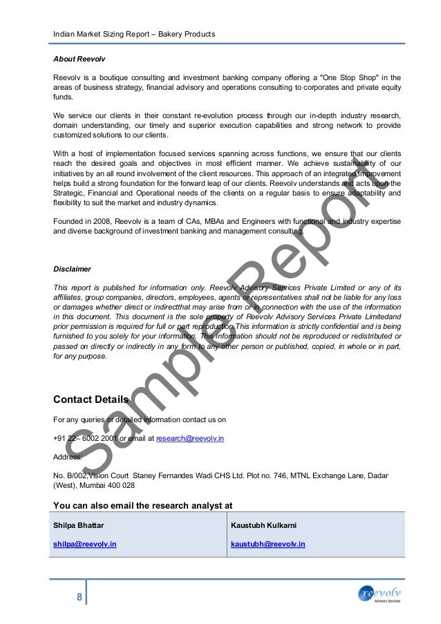 sample report final market size bakery products