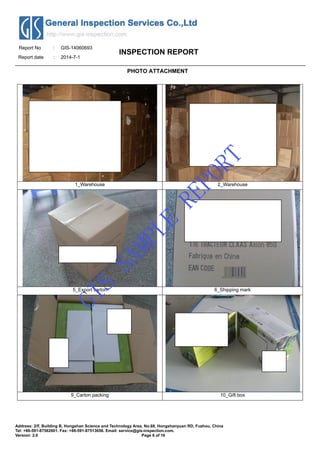 Pre shipment inspection sample report for toy-ratio control car | PDF