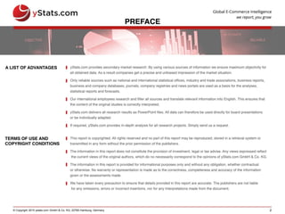 © Copyright 2015 ystats.com GmbH & Co. KG, 22765 Hamburg, Germany 2
 