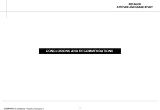 CONCLUSIONS AND RECOMMENDATIONS 