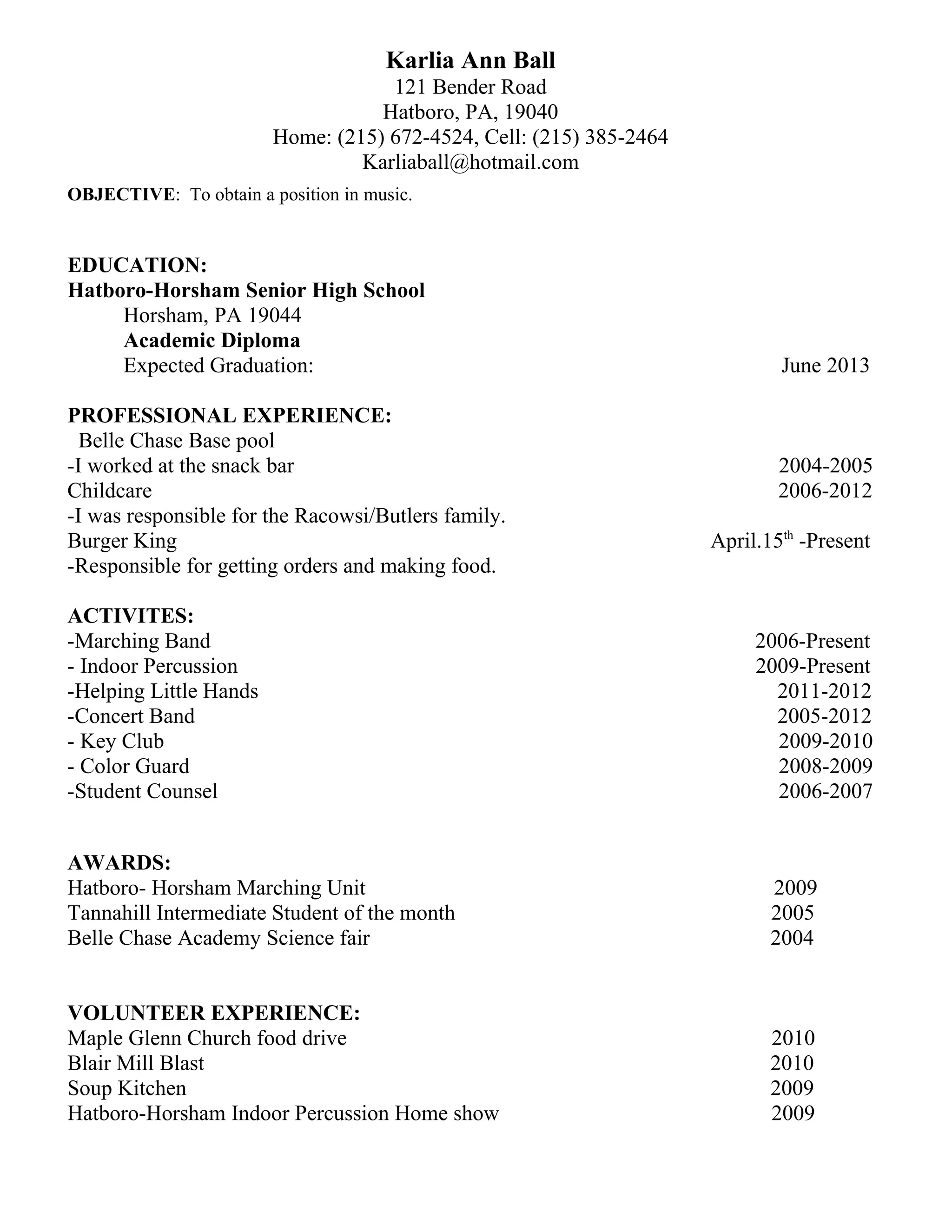 Sample resume PDF - Sample Resume 1 2048 