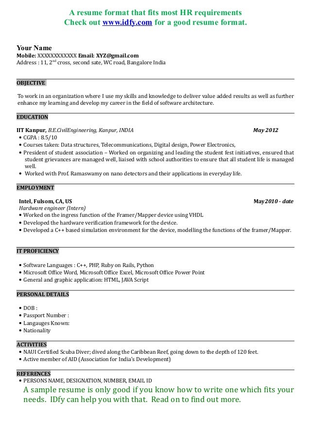 Programmer resume doc