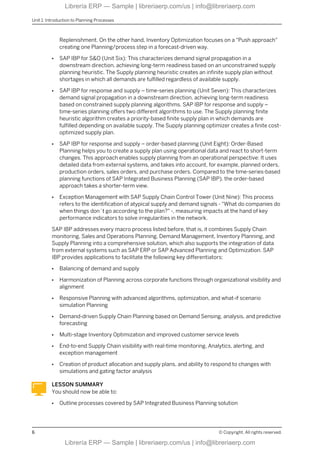 IBP100 Col2505 Discover SAP Integrated Business Planning | PDF
