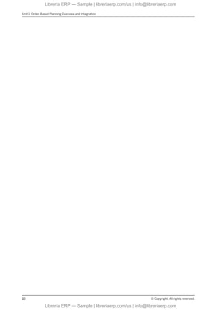 Unit 1: Order-Based Planning Overview and Integration
10 © Copyright. All rights reserved.
Librería ERP — Sample | libreriaerp.com/us | info@libreriaerp.com
Librería ERP — Sample | libreriaerp.com/us | info@libreriaerp.com
 