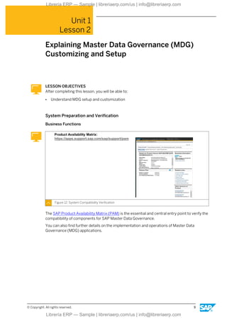Mdg System MDG200 Col20 SAP Master Data Governance: Configuration and Customizing ...