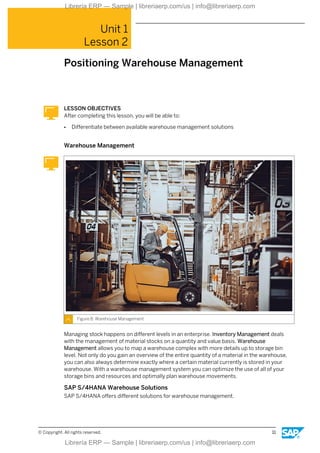 S4601 Business Processes in SAP S/4HANA Supply Chain Execution | PDF