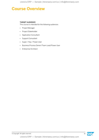 S4601 Business Processes in SAP S/4HANA Supply Chain Execution | PDF