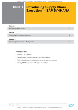 S4601 Business Processes in SAP S/4HANA Supply Chain Execution | PDF