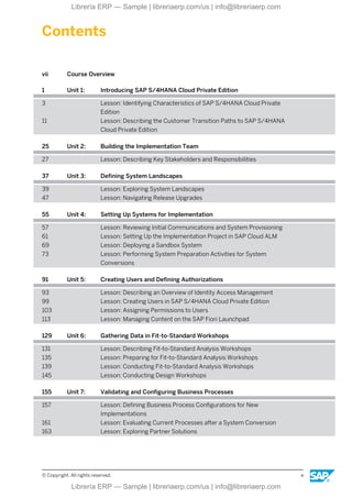 S4C03 Col26 Implementing SAP S/4HANA Cloud Private Edition | PDF