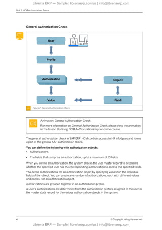 Authorizations in SAP ERP HCM for S/4HANA | PDF