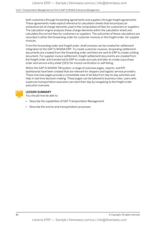 Forwarding Charges Sample Charges and Settlement in SAP S/4HANA Transportation Management, S4TM3 ...