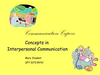 Sample Communication Scrapbook for SPT2173