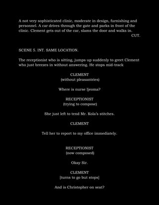 Sample script 1, victor prince dickson | PDF