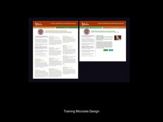 Training Microsite Design
 