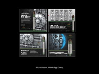 Microsite and Mobile App Comp
 