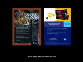 Global Design Magazine Insert and Flyer
 