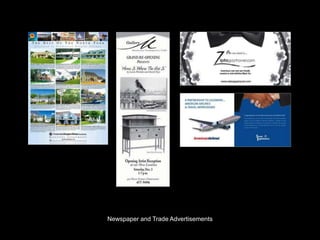 Newspaper and Trade Advertisements
 