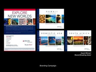 Branding Campaign
Record Breaking Sales!
Award Winner!
 