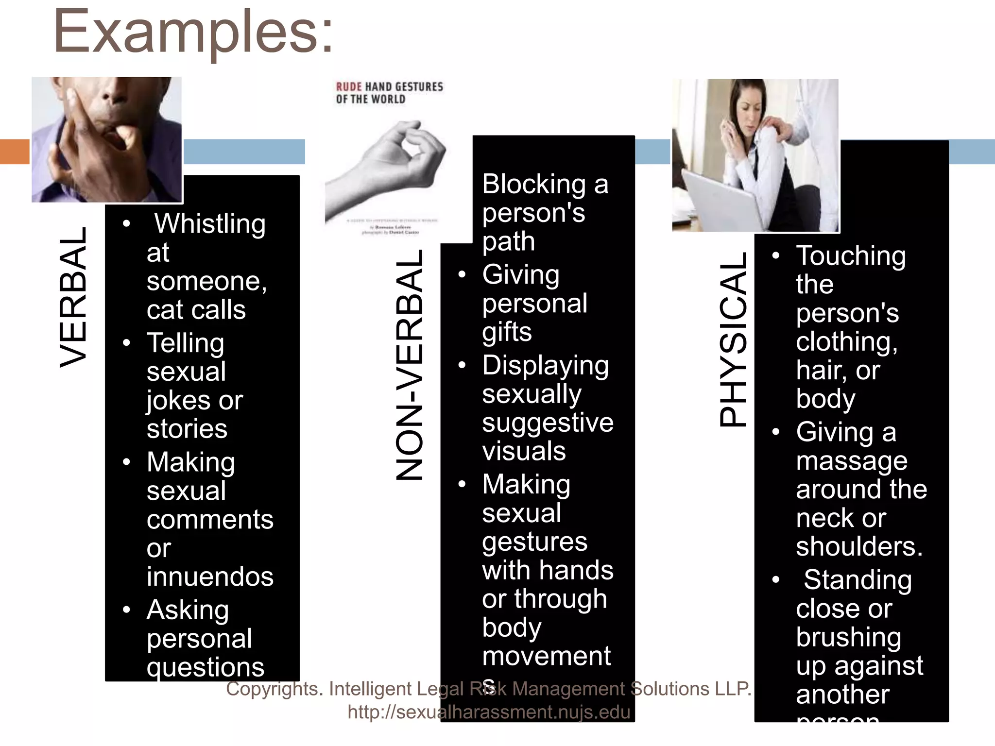 Anti-sexual harassment law: Sample sensitisation presentation | PPTX