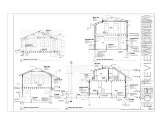 Cont. Ridge Vent                                                                                                                                                                                                                                                                                                                                    GENERAL NOTES
                                                                                                                                                                                                                                                                                                                                                                                                                                                                                                                                                                                                                                                                                                                                                                                                                        1. THESE DRAWING GENERALLY INDICATES THE LOCATION OF NEW
                                                                                                                                                                                                                                                                                                                                                                                                              New 10" Roof                                                                        12                                                                                                                                                                                                                                                                                                                    CONSTRUCTION. ALL DIMENSIONS ARE TO WALL STUD FACE ON




                                                                                                                                                                                                                                                                                                                                                                                                                                                                                                                                                                                                                                                                                                                                                                                                                                      FOR REVIEW ONLY
                                                                                                                                                                                                                                                                                                                                                                                                                                                                                                                                                          12                                                                                                                                                                                                                                                            INTERIOR AND WALL SHEATHING ON EXTERIOR, U.O.N.
                                                                                                                                                                                                                                                                                                                                                                                                              #285 Fiberglass Shingles (Typ.)                                                 5                                                                  3
                                                                                                                                                                                                                                                                                                                                                                                                                                                                                                                                                                                                                                                                                                                                                                                                                        2. ALL CONCRETE TO BE 3,000 PSI MIN. IN 28 DAYS
                                                                                                                                                                                                                                                                                                                                                                                                              15# Felt (Typ.)
                                                                                                                                                                                                                                                                                                                                                                                                                                                                                                                                                                                                                                                                                                                                                                                                                        3. ALL FOOTINGS TO BEAR ON UNDISTURBED NON ORGANIC SOIL
                                                                                                                                                                                                                                                                                                                                                                                                              Snow & Ice Shield                                                                                                                                                                                                                                                                                                                                                                                         CAPABLE OF CARRYING 3,000 PSF MIN. AND TO BE A MIN. OF 42"
                                                                                                                                                                                                                                                                                                                                                                                                              1/2" Plywood Sheathi                                                                                                                                                                                                                                                                                                                                                                                      BELOW GRADE

                                                                                                                                                                                                                                                                                                                                                                                                              2x10 R.R. @ 16" O.C.                                                                                                                                                                                                                                                                                                                                                                                      4. STRUCTURAL STEEL TO BE A.S.T.M. A-36, REINFORCING STEEL
                                                                                                                                                                                                                                                                                                                                                                                                                                                                                                       2x8 C.J.C.T. @ 16" O.C.                                                                                                                                                                                                                                                                                          TO BE GRADE 60. REINFORCING BARS TO BE SUPPORTED AND
                                                                                                                                                                                                                                                                                                                                                                                                                                                                                                                                                                                                                                                                                                                                                                                                                        SECURED AGAINST DISPLACEMENT. PLACE IN ACCORDANCE TO
                                                                                                                                                                                                                                                                                                                                                                                                                                                                                                                                                                                                                                                                                                                                                                                                                        CRSI "RECOMMENDED PRACTICE FOR PLACING REINFORCING BARS".
                                                                                                                                                                                                                                                                                                                                                                                                                                                                                                                                                                                                                                                                                                                                                                                                                        PROVIDE (2) #4 TOP AND (2) #4 BOTTOM CONTINUOUS IN ALL
                                                                                                                                                                                                                                                                                                                                                                                                                                                                                                                                                                                                                                                                                                                                                                                                                        POURED CONCRETE WALLS UNLESS OTHERWISE NOTED. LAP BARS
                                                                                                                                                                                                                                                                                                                                                                                                                                                                                                                                                                                                                                                                                                                                                                                                                        1 FT. 6 IN. AT SPLICES AND PROVIDED 3' LONG CORNER BOARDS

                                                                                                                                                                                                                                                                                                                                                                                                                                                                                                                                                                                                                                                                                                                                                                                                                        5. ALL PLATES SET ON CONCRETE TO BE PRESSURE TREATED

                                                                                                                                                                                                                                                                                                                                                                                                                                                                                                                                                                                                                                                                                                                                                                                                                        6. USE MIN. (2) 2X10 HEADERS AT ALL OPENINGS UNLESS
                                                                                                                                                                                                                                                                                                                                                                                                                                                                                                                                                                                                                                                                                                                                                                                                                        OTHERWISE NOTED

                                                                                                                                                                                                                                                                                                                                                                                                                                                                                                                                                                                                                                                                                                                                                                                                                        7. DOUBLE FLOOR JOISTS UNDER BATH TUBS, WHIRLPOOLS,
                                                                                                                                                                                                                                                                                                                                                                                                                                                                                                                                                                                                                                                                                                                                                                                                                        STAIRS, FIREPLACES, ALL PARTITIONS WHEN PARALLEL TO FLOOR
                                                                                                                                                                                                                                                                                                                                                                                                                                                                                                                                                                                                                                                                                                                                                                                                                        JOISTS AND WHERE NOTED. WHERE PARTITIONS ARE USED AS
                                                                                                                                                                                                                                                                                                                                                                                                                                                                                                                                                                                                                                                                                                                                                                                                                        VERTICAL CHASES, SPREAD JOISTS TO THE PARTITION WIDTH AND
                                                                                                                                                                                                                                                                                                                                                                                                                                                                                                                                                                                                                                                                                                                                                                                                                        PROVIDE SOLID BLOCKING 24" O.C. MAXIMUM




                                                                                                                                                                                                                                                                                                                                                                                                                                                                                                                                                                                          8'-0"
                                                                                                                                                                                                                                                                                                                                                                                                                                                                                                                 BEDROOM 2




                                                                                                                                                                                                                                                                                                                                                                                                                                                                                                                                                                                                                       7'-1 1/2"
                                                                                                                                                                                                                                                                                                                                                                                                                                                                                                                                                                                                                                                                                                                                                                                                                        8. MIN. (3) 2X4 POST AT EACH END OF ALL WOOD BEAMS UNLESS




                                                                                                                                                                                                                                                                                                                                                                                                                                                                                                                                                                                6'-10"
                                                                                                                                                                                                                                                                                                                                                                                  5                                                                                                                                     210                                                                                                                                                                                                                                                                                             OTHERWISE NOTED




                                                                                                                                                                                                                                                                                                                                                                                                                                 5'-10 1/8"
                                                                                                                                                                                                                                                                                                                                                                                 A4.1                                                                                                                                                                                                                                                                                                                                                                                                                                   9. ALL GLAZING AS PER 308 2003 I.R.C REQUIREMENTS. PROVIDE
                                                                                                                                                                                                                                                                                                                                                                                                                                                                                                                                                                                                                                                                                                                                                                                                                        SAFTY GLASS IN ALL DOORS, SIDELIGHTS, WINDOWS WITH GLAZING
                                                                                                                                                                                           Porch Roof                                                                                                                                                                                                                                                                                                                                                                                                                                                                                                                                                                                                                   WITHIN 18" OF THE FLOOR 7 OVER 9 SQ. FT. OF AREA, GLASS
                                                                                                                                                                                                                                                                                                                                                                                                                                                                                                                                                                                                                                                                                                                                                                                                                        SHOWER ENCLOSURES, AND WINDOWS AT TUB AREA
                                                                                                                                                           6x10 R.S. Ridge                 #285 Fiberglass Shingles (Typ.)
                                                                                                                                                                                                                                                                                                                                                                                                                                                                                                                                                                                                                                                                                                                                                                                                                        10. ALL LAMINATED VENEER LUMBER (LVL) TO HAVE MIN. FB = 2.60
                                                                                                                                                                                           15# Felt (Typ.)                                                                                                                                                                                                                                                                                                                                                                                                                                                                                                                                                                                                              KSI AND E=1.9 X 10 PSI
                                                                                                                                                                                           Snow & Ice Shield                                                                                                                                                                                                                                                                 12" Floor                                                                                                                                                                                                                                                                                                                                  11. INSTALL ALL FLASHING AS REQUIRED FOR WEATHER TIGHT
                                                                                                                                                                                           1/2" Plywood                                                                                                                                                                                                                                                                      3/4" Ply Wood                                                                                                                                                                                                                                                                                                                              EXTERIOR-ALL FLASHING INSTALLATION TO FOLLOW DETAILS FROM
                                                                                                                                                                                                                                                                                                                                                                                                                                                                                                                                                                                                                                                                                                                                                                                                                        SHEET METAL & AIR CONDITIONING CONTRACTORS' ASSOCIATION
                                                                                                                                                                                           3/4" T-111 Sheating                                                                                                                                                                                                                                                               2x12 F.J @ 16 O.C.                                                                                                                                                                 T/GARAGE-2nd-FLR-NEW                                                                                                                                    INC. ARCHITECTURAL SHEET METAL MANUAL AND MASONRY
                                                                                                                                                                                           Trusses at 24" O.C.                                                                                                                                                                                                                                                                                                                                                                                                                                                                                                                                                                                                          INSTITUTE GUIDELINES
                                                                                                                                                                                                                   12                                         6                                                                                                                                                                                                                                                                                                                                                                                                                   7'-1"
                                                                                                                                                                                                                                                             A4.1                                                                                                                                                                                                                                                                                                                                                                                                                                                                                                                                                       12. ALL SHEATHING IS TO BE APA RATED
                                                                                                                                                                                                                          5
                                                                                                                                                                                                                                                                                                                                                                                                                                                                                                                                                                                                                                                                          T/PLATE-GARAGE-NEW                                                                                                                            13. EXTERIOR WALL DIMENSIONS ARE TO OUTSIDE OF SHEATHING.
                                                                                                                                                                                                                                                                                                                                                                                                                                                                                                                                                                                                                                                                                                                                                                                                                        DIMENSIONS DO NOT INCLUDE DRYWALL
                                                                                                                                                                                                                                                                                                                                                                                                                                         Add an Extra 2 3/4" of Blocking to Align                                                                                                                                                                                                     5'-10 1/4"
                                                                                                                                                                                                                                                                                                                                                                                                                                         12" Floor System W/ 14" Floor System                                                                                                                                                                                                                                                                                                                                           14. CONFORM TO ALL DIMENSIONS INDICATED IN PREFERENCE TO
                                                                                                                                                                      Fasten Connections                                                                                                                                                                                                                                                                                                                                                                                                                                                                                                                                                                                                                                SCALE DIMENSIONS FROM THE BLUEPRINT. DO NOT SCALE THE
                                                                                                                                                                      As Needed                                                                                                                                                                                                                                                                                                                                                                                                                                                                                                                                                                                                                                         DRAWINGS


                                                                                                                                                                                                                                                                                                                                                                                                                                                                                                                                                                                                                                                                            Typical Exterior Wall                                                                                                                       15. PROVIDE FIRE STOPPING MATERIAL AT ALL FURRING PARTITIONS
                                                                                                                                                                                                                                                                                                                                                                                                                                                                                                                                                                                                                                                                                                                                                                                                                        AND OUTSIDE JUNCTURE OF ROOF RAFTERS AND WALL

                                                                            6x12 R.S. BEAM
                                                                                                                                                                                                                                                                                                                                                                     Typical Exterior Wall                                                                                                                                                                                                                                                                                  Hardi Board Siding                                                                                                                          16. DRYER VENT SHALL BE MADE OF GALVANIZED SHEET METAL OR
                                                                                                                                                                                                                                                                                                                                                                                                                                                                                                                                                                                                                                                                                                                                                                                                                        ALUMINUM
                                                                                                                                                                                                                                                                                                                                                                     Hardi Board Siding                                                                                                                                                                                                                                                                                     TYVEK House Wrap
                                                                                                                                                                                                                                                                                                                                                                     TYVEK House Wrap                                                                                                                                                                                                                                                                                       1/2" APA Rated Plywood Sheathing                                                                                                            17. ALL EXHAUST FANS MUST BE VENTED TO OUTSIDE AIR

                                                                                                                                                                                                                                                                                                                                                                     1/2" APA Rated Plywood Sheathing                                                                                                                                                                                                                                                                       2x6 Studs @ 16" O.C.                                                                                                                        18. HANDRAILS AND GUARDRAILS TO BE DESIGNED TO SUPPORT A
                                                                                                                                                                                                                                                                                                                                                                     2x6 Studs @ 16" O.C.                                                                                                                                                                                                                                                                                   R-19 Batt Insulation W/ Vapor Barrier                                                                                                       200 LB. CONCENTRATED LOAD AT ANY POINT IN ANY DIRECTION
                                                                                                                                                                                                                                                                                                                                                                                                                                                                           SHOP                                                                                                                           Mech.




                                                                                                                                                                                                                                                                                                                                                                                                                                                                                                                                                                                          7'-6 3/4"
                                                                                                                                                                                                                                                                                                                                                                     R-19 Batt Insulation W/ Vapor Barrier                                                                                                                                                                                                                                                                  1/2" Dry Wall                                                                                                                               19. CONTRACTORS TO OBTAIN AND FOLLOW THE INSTALLATION
                                                                                                                                                                                                                                                                                                                                                                                                                                                                            107                                                                                                                                120                                                                                                                                                                                                      DETAILS AND PROCEDURES FOR ALL MANUFACTURED PRODUCTS
                                                                                                                                                                                                                                                                                                                                                                     1/2" Dry Wall                                                                                                                                                                                                                                                                                                   2                                                                                                                                  AS CALLED FOR IN THE MANUFACTURES SPECIFICATIONS. THIS IS
                                                                                                                                                                                                                                                                                                                                                                                                                                                                                                                                                                                                                                                                                                                                                                                                                        TO INCLUDED LVL BEAMS, I-JOISTS, SHINGLES, SIDING, INSULATION,
                                                                                                                                                                                                                                                                                                                                                                                                                                                                                                                                                                                                                                                                                    A4.1                                                                                                                                WINDOWS, DOORS, APPLIANCES, ETC.

                                                                 Craftsman Railing
                                                                                                                                                                                                                                                                                                                                                                                                2                                                                                                         Typical Slab                                                                                                                                                                                                                                                                                                  20. MASONRY DETAILS AND METHODS TO FOLLOW APPROPRIATE
                                                                                                                                                                                                                                                                                                                                                                                               A4.1                                                                                                       4" Concrete Slab                                                                                                                                                  1" Stone Veneer                                                                                                                             GUIDELINES AND RECOMMENDATIONS BY THE MASONRY ADVISORY
                                                                                                                                                                                                                                                                                                                                                                                                                                                                                                                                                                                                                                                                                                                                                                                                                        COUNCIL AND THE BRICK INSTITUTE OF AMERICA. PROVIDE
                                                                 -LESS THEN 4" BETWEEN BALASTERS      TCD2948
                                                                                                                                                                   TCD2948-2                                                                                                                                                                                                                                                                                                                              Reinforced W/ 6x6 #10 W.W.F.                                                                                                                                                                                                                                                                                  SUFFICIENT SPACE UNDER WINDOW SILLS AT MASONRY VENEER TO
                                                                 -TOP OF RAIL AT 36"                                                                                                                                                                                                                                                                                                                                                                                                                      2" EPS Rigid Insulation, Unfaced (Optional)                                                                                                                       2x6 Treated Sill Plate W/ Sill Seal W/ 1/2" Dia. x                                                                                          ALLOW FOR FRAMING SHRINKAGE.
                                                                 -BOTOTOM RAIL LESS THEN 4" OFF PORCH                                                                                                                                                                                                                                                                                                                                                                                                                                                                                                                                                                       15" Anchor (Masonry Side) & 12" Anchor bolt
                                                                                                                                                                                                                                                                                                                                                                                                                                                                                                          6 Mil. Vapor Barrier                                                                                                                                              (Siding side) @ 6'-0" O.C. & 7" Into Conc.                                                                                                  21. WINDOW MANUFACTURES TO DESIGN AND PROVIDE NECESSARY
                                                                                                                                                                                                                                                                                                                                                                                                                                                                                                          5" Compacted Granular Fill and Backfill                                                                                                                                                                                                                                                                       REINFORCING FOR WIND LOADS IN MULLIONS OF COMBINED
                                                                                                                                                                                                                                                                                                                                                                                                                                                                                                                                                                                                                                                                                                                                                                                                                        WINDOWS. VERIFY LOAD REQUIREMENTS
                                                                                                                                                                                                                                                                                                                                                                                                                                                                                                                                                                                                                                                                                     T/ GARAGE-FDN
                                                                                                                                                                  Front Porch                                                                                                                                                                                                                                                                                                                                                                                                                                                                                                                -2'-7 3/4"
                                                                                                                                                                                                                                                                                                                                                                                                                                                                                                                                                                                                                                                                                                                                                                                                                        22. ANY STRUCTURAL MEMBER THAT IS DOUBLED, TRIPLED ETC,
                                                                                                                                                                                                                                                                                                                                                                                                                                                                                                                                                                                                                                                                                                                                                                                                                        MUST FOLLOW MANUFACTURES NAILING OR FASTENING PATTERN.
                T/ 1st FLR                                                                                                                                        1" Decking
                                                                                                                                                                                                                                                                                                                                                                                                                                                                                                                                                                                                                                                                                          T/ GARAGE                                                                                                                     23. NOSING ON ALL STAIRS TO HAVE PROFILE OF NOT LESS THE 3/4"
                                                                                                3/0
             DECK-EXST                                                                                                                                            Treated 2x10 F.J. @ 16" o.c.
                                                                                                                                                                                                                                                                                                                                                                                                                                                                                                                                                                                                                                                                                          SLAB-EXST
                                                                                                                                                                                                                                                                                                                                                                                                                                                                                                                                                                                                                                                                                                                                                                                                                        BUT NOT MORE THEN 1 1/4"
                                                                                                                                                                                                                                                                                                                                                                                                                                                ALL CONCRETE SLABS TO BE TIED TO
             0"                                                                                                                                                                                                                                                                                                                                                                                                                                 FDN WALLS    WITH #4x42" REBAR @ 36"
                                                                                                                                                                                                                                                                                                                                                                                                                                                                                                                                                                                  ALL CONCRETE
                                                                                                                                                                                                                                                                                                                                                                                                                                                                                                                                                                                  SLABS TO BE TIED TO                                                                                        -3'-1 3/4"
                                                                                                                                                                                                                                                                                                                                                                                                                                                                                                                                                                                                                                                                                                                                                                                                                        24. ALL JOINTS, CRACKS, OPENINGS, GAPS, PENETRATIONS IN
                                                                                                                                                                                                                                                                                                                                                                                                                                                                                                                                                                                                                                                                                                                                                                                                                        FOUNDATIONS WALLS MUST BE SEALED
                                                                                                                                                                                                                                                                                                                                                                                                                                                O.C. REBAR TO EXTEND 36" INTO SLAB &                                                                                              FDN WALLS WITH #
                                                                                                                                                                                                                                                                                                                                                                                                                                                                                                                                                                                                                                                                                                                                                                                                                        25. ALL FOUNDATION WALLS ENCLOSING HABITABLE SPACE OR
         Taperd Wood Skirt                                                                                                                                                                                                                                                                                                                                                                                                                      6" INTO FDN WALL -TYP                                                                                                             4x42" REBAR @ 36"                                                                                                                                                                                                                     LOOK-OUT BASEMENTS TO BE TREATED WITH APPROVED
         Board                                                             Treated 2x8 Nailer                                                                                                                                                                                                                                                                                                                                                                                                                                                                                     O.C.
                                                                                                                                                                                                                                                                                                                                                                                                                                                                                                                                                                                                                                                                            8" FDN Wall                                                                                                                                 WATERPROOFING METHOD




                                                                                                                                                                                                                                                                                                                                                                                                                                                                                                                                                                                                                                                               42" Min.
                                                                           For Skirt Board                                                                                                                                                                                                                                                                                                                                                    TYP. INSUL NOTE:
                                                                                                                                                                                                                                                                                                                                                                                                                                                                                                                                                                                                                                                                                                                                                                                                                        26. PROVIDE DRYWALL ON UNDERSIDE OF STAIRS
                                                                                                                                                                                                                                                                                                                                                                                                                                              INSUL R-VALUE: FLAT CLG=R30,
                                                                                                                                                                                                                                                                                                                                                                                                                                              CATHEDRAL=R30, WALLS=R13,                                                                                                                                                                                                                                                                                                                                                 27. PROVIDE ARC FAULT IN ALL SLEEPING AREAS
                                                                                 1                                                                                                                                                                                                                                                                                                                                                            FLOORS=R19, CRAWL WALLS=R7,                                                                                                                                                                                                     (2) #5 - 5/8" Dia. Rebar (hor.) @ Top &
                                                                                A4.1                                                                                                                                                                                                                                                                                                                                                          PERIMETER FDN @ WALKOUT=R5                                                                                                                                                                                                      Bot. of Wall & #5x48" @ 48" O.C. Vert.                                                                                                    28. ALL HANDRAILS AND GUARDRAILS ARE TO BE DESIGNED SO
                                                                                                                                                                                                                                                                                                                                                                                                                                                                                                                                                                                                                                                                                                                                                                                                                        THAT A SPHERE OF 4" CAN NOT PASS THROUGH ANY POINT
                                                                                                                                                                                                                                                                                                                                                                                                                                              -1" AIRSPACE @ R.R. INSUL




                                                                                                                                                                                                                                                                                                                                                                                                                                                                                                                                                                                                                       8"
                                                                                                                                                                                                                                                            Concrete Stoop                                                                                                                                                                    -VAPOR BARRIER @ INSUL
                                                                                                                                                                                                                                                            @ Base of Stair                                                                                                                                                                                                                                                                                                                                                                1'-6"
                                                                                                                                                                                                                                                            -Min 3'x5'



                                                 Section @ Front Porch                                                                                                                                                                                                                                                                                                                                                                   Section @ Bedroom/Shop
                                     1           3/8" = 1'-0"
                                                                                                                                                                                                                                                                                                                                                                                                                     2                    3/8" = 1'-0"
                                                                                                                                                                                                                                                                                                                          2
                                                                                                                                                                                                                                                                                                                         A3.1
                                                                                                                                                                                                                                                                                                                                                                                                                     New 10" Roof
                                                                                                                                                                                                                                                                                                                                                                                                                     #285 Fiberglass Shingles (Typ.)
                                                                                                                                                                                                                                                                                                                                                                                                                                                                                                                                           Cont. Ridge Vent
                                                                                                                                                                                                                                                                                                                                                                                                                     15# Felt (Typ.)
                                                                                                                                                                                                                                                                                                                                                                                                                     Snow & Ice Shield
                                                                                                                                                                                                                                                                                                                                                                                                                     1/2" Plywood Sheathi
                                                                                                                                                                                                                                                                                                                                                                                                                                                                                      12
                                                                                                Cont. Ridge Vent                                                                  New 10" Roof                                                                                                                                                                                                                       2x10 R.R. @ 16" O.C.                                         3                                                                                                  12
                                                                                                                                                                                  #285 Fiberglass Shingles (Typ.)                                                                                                                                                                                                                                                                                                                                                                         3
                                                                                                                                                     12
                                                                                                                                                                                  15# Felt (Typ.)
                                                                                                                                                                                                                                                                                                                                                                                                                                                                                                             2x8 C.T. @ 16" O.C.
                                                                                                                                                            5                     Snow & Ice Shield
                                                                                                                                                                                  1/2" Plywood Sheathi
                                                                                                                                                                                  2x10 R.R. @ 16" O.C.
                                                                                                                                                                                                                                                                                                                                                                                                                                                                                                                                                                                                                                                                                           T/PLATE GRAGE
                                                                                                                                                                                                                                                            5                                                                                                                                                                                                                                                                                                                                 12                                                                                                DORMERS
                                                                                                                                                                                                                                                           A4.1
                                                                                                                          2x8 C.J.C.T. @ 16" O.C.                                                                                                                                                                                                                                                                                                                                                                                                                                                     8                                                                                           14'-7 1/2"

                                                                                                                                                                                                                                                                                                                                                                                                                                                              LAUNDRY                                            LANDING




                                                                                                                                                                                                                                                                                                                                                                                                                                                                                                                               7'-8 3/4"




                                                                                                                                                                                                                                                                                                                                                                                                                                                                                                                                                                5'-5 3/8"
                                                                                                                                                                                                                                                                                                                                                                                                                                                                    206                                              205

                                                                                                                                                                                                                                                                                                                                                                  8" Roof




                                                                                                                                                                                                                                                                                                                                                                                                                             6'-0 5/8"
                                                                                                                                                                                                                                                                                                                                                                  #285 Fiberglass Shingles (Typ.)
                                                                                                                                                                                  (3) 9"x1.5" LVL
                                                                                                                                                                                                                                                                                                                                                                  15# Felt (Typ.)
                                                                                                                                                                                                                                                                                                                                                                                                                                                                                                               36" HIGH GUARD
                                                                                                                                                                                                                                                                                                                                                                                                                                                                                                                                                                                                                                                                                           T/ 2nd-FLR-EXST
                                                                                                                                                                                                                                                                                                                                                                  Snow & Ice Shield
                                                                                                                                                                                                                              T/PLATE FAMILY                                                                                                                      1/2" Plywood Sheathing
                                                                                                                                                                                                                                                                                                                                                                                                                                                                                                               RAIL/HANDRAIL                                                                                                                                                                       8'-11 3/4"
                                                                                                                                                                                                                                                                                                                                                                                                                                                                          8" Floor                             -LESS THEN 4"




                                                                                                                                                                                                                                                                                                                                                                                                                                                                                                                                                                                                                     2'-7 5/8"
                                                                                                                                                                                                                                       ROOM                                                                                                                       2x8 R.R. @ 16" O.C.                                                                                                                          BETWEEN




                                                                                                                                                                                                                                                                                                                                                                                                                                                                                                                                                                                            7 1/2"
                                                                                                                                                                                                                                                                                                                                                                                                                                                                          3/4" Ply Wood                        BALASTERS
                                                                                                                                                                                                                                         8'-0"                                                                                                                                                                                                                            2x8 F.J @ 16 O.C.
                                                                                                        10'-0"




                                                                                                                                                                                                                                                                                                                                                      5
                                                                                                                                                                                                                               Typical Exterior Wall                                                                                                 A4.1                                                                                                                                                                                                                                                                                                 3'-4" O.H.
                                                                                                                                                                                                                               Hardi Board Siding




                                                                                                                                                                                                                                                                                                                                                                                                                                                                                                                                                                                                                                                                                                                                 C:UsersJaredDesktopBostonArchitectureside jobsGarrisonGarrison-Residence.rvt
                                                                                                                                                                                                                               TYVEK House Wrap
                                                                                                                                                                                                                                                                                                                                                                                                                                                                                                                                                                                                                                                                                                                                                                                                                          Sample Residence
                                                  6'-10"




                                                                                                                                                                         6'-10"




                                                                                                                                                                                                                               1/2" APA Rated Plywood Sheathing
                                                                                                                                FAMILY
                                                                                                                                                                                                                               2x6 Studs @ 16" O.C.
                                                                                                                                   110                                                                                                                                                                                                                                                                                                                                                                                                                                                                                                                                                                                                                                                                                    Sample Residence
                                                                                                                                                                                                                               R-19 Batt Insulation W/ Vapor Barrier
                  2                                                                                                                                                                                                            1/2" Dry Wall                                                                                                                                                                                                                                                                                                                                                                                                                                                                                                                                                                              100 Main Street
                 A4.1




                                                                                                                                                                                                                                                                                                                                                                                                                                                                                                                                                                                                                                             13'-7 5/8"
                                                                                                                                                                                                                                                                                                                                                                                                                                                                                                                                                                                                                                                                                                                                                                                                                          St. Charles, IL
                                                                                                                                             12" Floor                                                                                                                                                                                                                                                                                                                                                                                                                                                                                                                     Typical Exterior Wall
                                                                                                                                             3/4" Ply Wood                                                                                                                                                                                                                                                                                                                                                                                                                                                                                                                 Hardi Board Siding
                                                                                                                                             2x12 F.J @ 16 O.C.                                                                     T/ 1st FLR                                                                                                                                                                                                                                                                                                                                                                                                                             TYVEK House Wrap




                                                                                                                                                                                                                                                                                                                                                                                                                                                  7'-8 1/4"
2x6 Treated Sill Plate W/ Sill                                                                                                                                                                                                     DECK-EXST                                                                                           Typical Exterior Wall                                                                                                  HALL                                                                                                                                                                                                         1/2" APA Rated Plywood Sheathing
                                                                                                                                                                                                                                                                                                                                                                                                                                                              215




                                                                                                                                                                                                                                                                                                                                                                                                 6'-10"
Seal W/ 1/2" Dia. x 15"
Anchor (Masonry Side) & 12"
                                                                                                                                                                                                                                             0"                                                                                        Hardi Board Siding
                                                                                                                                                                                                                                                                                                                                                                                                                                                                                                                                                                                                                                                                           2x6 Studs @ 16" O.C.
                                                                                                                                                                                                                                                                                                                                                                                                                                                                                                                                                                                                                                                                                                                                                                                                                            #                    Discription                  Date
                                                                                                                                                                                                                                                                                                                                                                                                                                                                                                                                                                                                                                                                           R-19 Batt Insulation W/ Vapor Barrier
Anchor bolt (Siding side) @ 6'-                                                                                                                                                                                                                                                                                                        TYVEK House Wrap                                                                                                                                                                                                                                                                                                                                                                                                                                                                     1                    Review Set                  9-11-09
0" O.C. & 7" Into Conc.                                                                                                                                                                                                                                                                                                                                                                                                                                                                                                                                                                                                                                                    1/2" Dry Wall
                                                                                                                                                                                                                                                                                                                                       1/2" APA Rated Plywood Sheathing                                                                                                                                                                                                                                                                                                                                                                                                                                                     2                    Review Set                  9-20-09
                                                                                                                                                                                                                                                                                                                                       2x6 Studs @ 16" O.C.                                                                                                                                                                                                                                                                                                                                                                                                                                                                 3                     Bid Set                    9-29-09
                                                                                                                                                                                                                                    T/NEW FDN                                                                                          R-19 Batt Insulation W/ Vapor Barrier                                 12" Floor                                                                                                                               MUDROOM                                                                                                                                        T/ 1st FLR                                                                                                              4                    Review Set                 10-19-09
                                                                                                                                                                                                                                       -1'-1 1/2"                      Patio Wall                         4" Cut Stone
                                                                                                                                                                                                                                                                                                          Cap
                                                                                                                                                                                                                                                                                                                                       1/2" Dry Wall                                                         3/4" Ply Wood                                                                                                                                105
                                                                                                                                                                                                                                                                                                                                                                                                                                                                                                                                                                                                                                                                                                   DECK-EXST                                                                                                                5                    Review Set                 12-12-09
                                                                                                                                                                                                                                                                       1" Stone Veneer                                                                                                                       2x12 F.J @ 16 O.C.                                                                                                                                                                                                                                                                                                                                                                                             6                    Review Set                 01-11-10
          NOTE: EGRESS WIND.                                                                                                                                                                                                                                                                                                                              T/NEW FDN                                                                                                                                                                                                                                                                                                                                          0"                                                                                                             7                    Permit Set                 01-31-10
          WELL (MIN. 9 SF.) w/                                                                                                                                                                                                                                         8" CMU
          LADDER PER CODE                                                                                                                                                                                                                                              1" Stone Veneer
                                                                                                                                                                                                                                                                                                                                                          -1'-1 1/2"                                                                                                                                                                                                        Typical Slab                                                                                     2x6 Treated Sill Plate W/ Sill
                                                                                                                                                                                                                                                                                                                                                                                                                                                                                                                                                                            4" Concrete Slab
                                                                                                                                                                                                                                                                                                                                                                                                                                                                                                                                                                                                                                                                             Seal W/ 1/2" Dia. x 15" Anchor
                                                                                                                                                                                                                                  8" FDN Wall                        Provide Vertical                                           Patio                                                                                                                                                                                                                                       Reinforced W/ 6x6 #10 W.W.F.                                                                     (Masonry Side) & 12" Anchor
                                                                                                                                                                                                            8'-10" Pour




                                                                                                                                                                                                                                                                                                                                                                                                                                                                                                                                                                            6 Mil. Vapor Barrier                                                                             bolt (Siding side) @ 6'-0" O.C. &
                                                                                                                                                                                                                                  Free Draining Backfill             Reinforment                                                4" Stamped Concrete Slab            2
                                                                                                                                                                                                                                                                                                  2'-6"




                                                                                                                                                                                                                                                                                                                                                                                                                                                                                                                                                                            5" Compacted Granular Fill and Backfill
                                                                                                                                                                                                                                  Dampproofing To Grade
                                                                                                                                                                                                                                                                     and Fully Grout
                                                                                                                                                                                                                                                                                                                                Slope Assembly 2" For Drainage     A4.1                                                                                             3" Concrete Slab                                                                                                                                                                                         7" Into Conc.
                                                                                                7'-5"




                                                                                                                                                                                                                                                                     CMU Wall
                                                                                                                                                                                                                                  8' Concrete Foundation Wall
                                                                                                                                                                                                                                  Vertical & Horizonatal Reinforcing                                                                                                                                                                                                                                                                                                                                                                                                                       T/ GARAGE-FDN
                                                                                                                 Typical Slab                                    TYP. INSUL NOTE:                                                 1/2" Gypsum Wall Board Over Furring Strips                                                                                                                                                                                                                                                                                                                                                                                                                      -2'-7 3/4"
                                                           3'-8" MAX HT.




                                                                                                                 4" Concrete Slab                                INSUL R-VALUE: FLAT CLG=R30,                                     Hold Min. 1/2" Above Conc. Slab
(2) #5 - 5/8" Dia. Rebar
                                                                                                                 Reinforced W/ 6x6 #10 W.W.F.
                                                                                                                                                                 CATHEDRAL=R30, WALLS=R13,
                                                                                                                                                                                                                                                                                                                                                  #5 x 24 Dowels @ 24"                                                                                                                                                                                                      ALL CONCRETE SLABS                                                                                                                                                                                                                            Sections
(hor.) @ Top & Bot. of Wall &
#5x48" @ 48" O.C. Vert.                                                                                          6 Mil. Vapor Barrier
                                                                                                                                                                 FLOORS=R19, CRAWL WALLS=R7,
                                                                                                                                                                 PERIMETER FDN @ WALKOUT=R5                                                                                                                                                       O.C. - TYP                                                                                                                                                                                                                TO BE TIED TO FDN
                                                                                                                                                                                                                                                                                                                                                                                                                                                                                                                                                                            WALLS WITH #4x42"
                                                                                                                                                                                                                                                                                                                                                                                                                                                                                                                                                                                                                                                                    8" FDN Wall
                                                                                                                 5" Compacted Granular Fill and Backfill         -1" AIRSPACE @ R.R. INSUL                                                               (2) #5 - 5/8" Dia. Rebar                                                                                                                                                                                                                                                                                           REBAR @ 36" O.C.
                                                                                                                                                                 -VAPOR BARRIER @ INSUL                                                                  (Hor.) @ Top & Bot. of Wall                                                                                                                                                                                                                                                                                                                                                                            (2) #5 - 5/8" Dia. Rebar
4" Drain Tile W/ 6" Washed                                                                                                                                                                                                                               & #5x48" @ 48" O.C. Vert.                                                                                                                                                                                                                                                                                                                                                                              (Hor.) @ Top & Bot. of Wall
Stone Over & 2" Under Tile                                                                                                                                                                                                                                                                                                                                                                                                                                                                                                                                                                                                                                      & #5x48" @ 48" O.C. Vert.
                                                                                                                                                                                                                                                                                                 8"
                                8"




                                                                                                                                                                                                                                                                                         1'-6"
                                         1'-6"                                                                                                                                                                                                                                                                                                                                                                                                                                                                                                                                                                                                                                                                                                                                                                            SCALE:
                                                                                                                                                                                                                                                                                                                                                                                                                                                                                                                                                                                                                                                                                                                                                                                                                                                                      3/8" = 1'-0"




                                                                                                                                                                                                                                                                                                                                                                                                                                                                                                                                                                                                          8"
                                                                                                                                                                                                                                                                                                                                                                                                                                                                                                                                                                                                                                                                                                                                                                                                                          DATE:
                                                                                                                                                                                                                                                                                                                                                                                                                                                                                                                                                                                                                                   1'-6"                                                                                                                                                                                  PROJECT NO.:
                                                                                                                                                                                                                                                                                                                                                                                                                                                                                                                                                                                                                                                                                                                                                                                                                                                               Sample Residence

                                                 Section @ Family Room                                                                                                                                                                                                                           Section @ Hall/Laundry




                                                                                                                                                                                                                                                                                                                                                                                                                                                                                                                                                                                                                                                                                                                                   Permit Set
                                     3                                                                                                                                                                                                                                                   4
                                                 3/8" = 1'-0"                                                                                                                                                                                                                                    3/8" = 1'-0"                                                                                                                                                                                                                                                                               IF THIS DRAWING IS LESS THAN 24" X 36" IT IS A REDUCED SIZE DRAWING                                                                                                                                                           SHEET NO.:                             A3.1
 