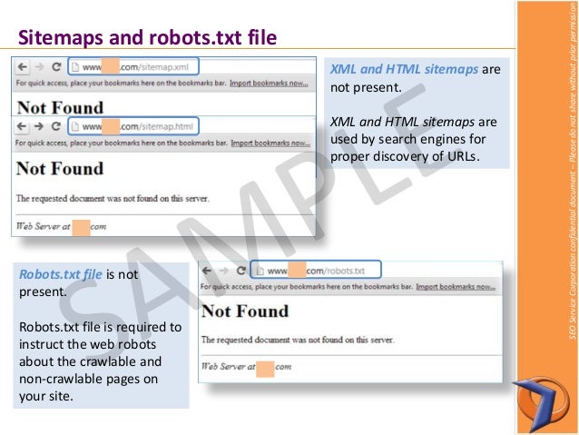 sample seo website audit report