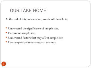 Sample size | PPT