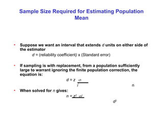 Public health and Epidemiology sample size estimation | PPT