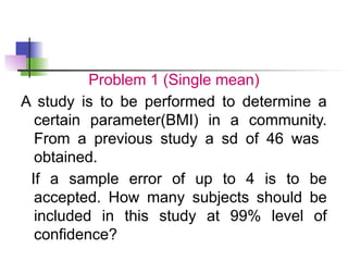 Estimation of sample size in clinical trials | PPTX