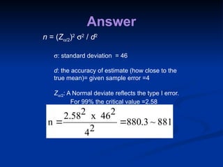 Estimation of sample size in clinical trials | PPTX