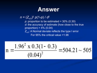Estimation of sample size in clinical trials | PPTX