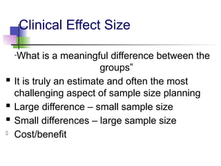 Estimation of sample size in clinical trials | PPTX