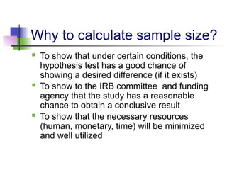 Estimation of sample size in clinical trials | PPTX