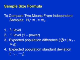 Estimation of sample size in clinical trials | PPTX