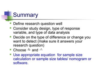 Estimation of sample size in clinical trials | PPTX