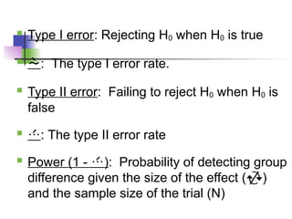 Estimation of sample size in clinical trials | PPTX