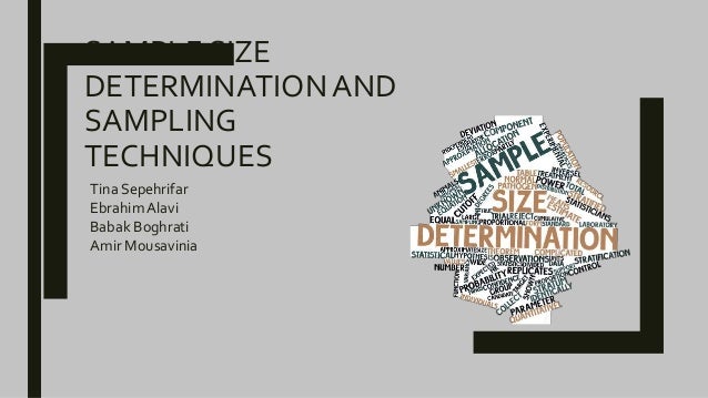 Sample Size Determination