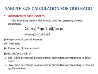 Sample Size Calculation