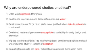Underpowered Samples Sample size calculation | PPTX