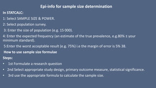 Determining the optimal sample size for study/ research question. | PDF