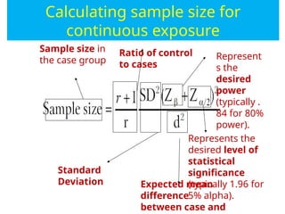 Sample size calculation estimation and power analysis.pptx