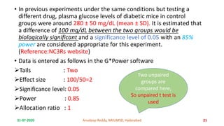 Sample Size Calculation Animal Experimentation